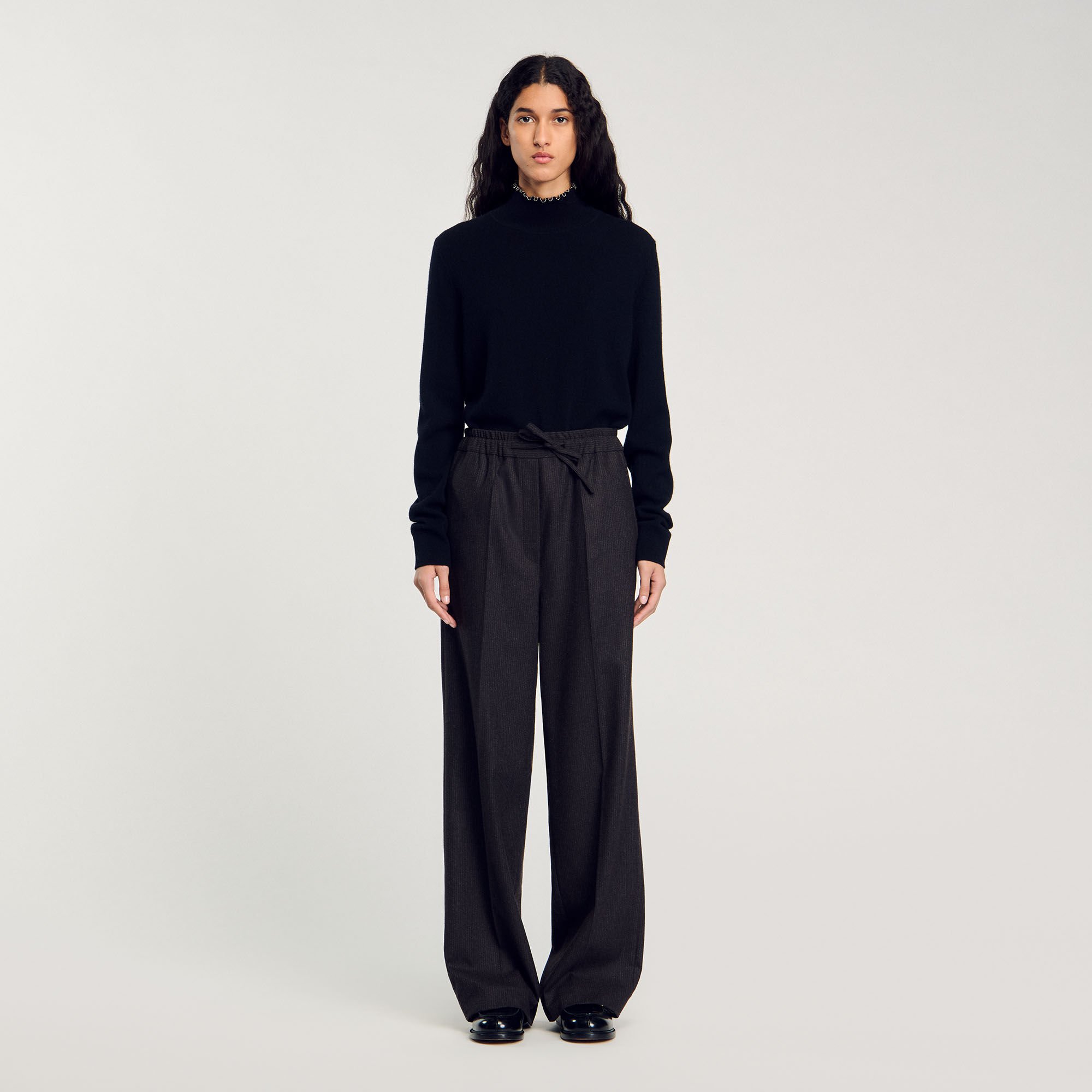 Striped trousers
