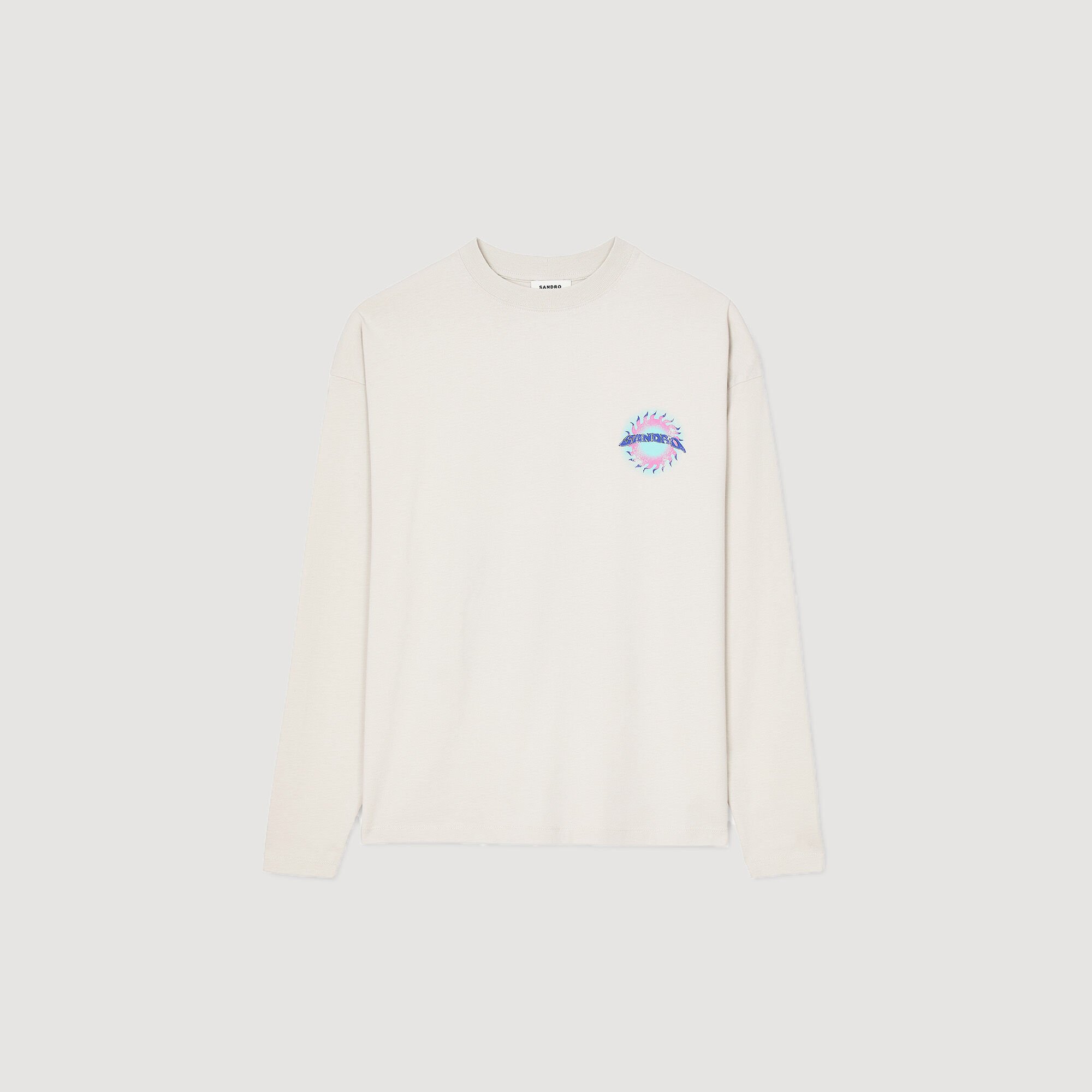 Sun motif T-shirt