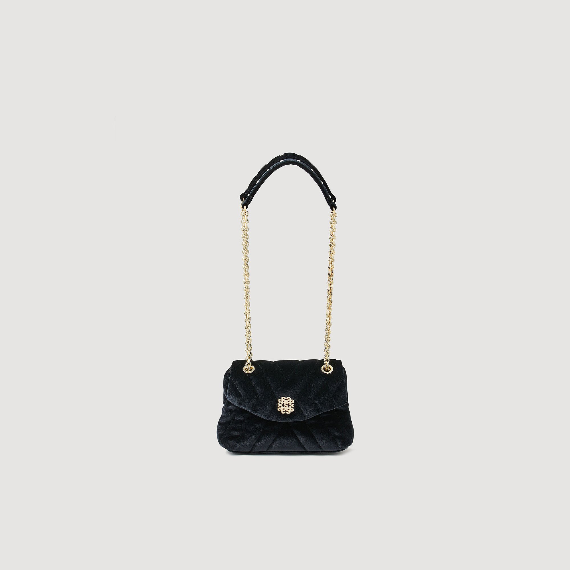 Mila quilted velvet bag