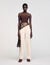 Asymmetric leotard with bead detail