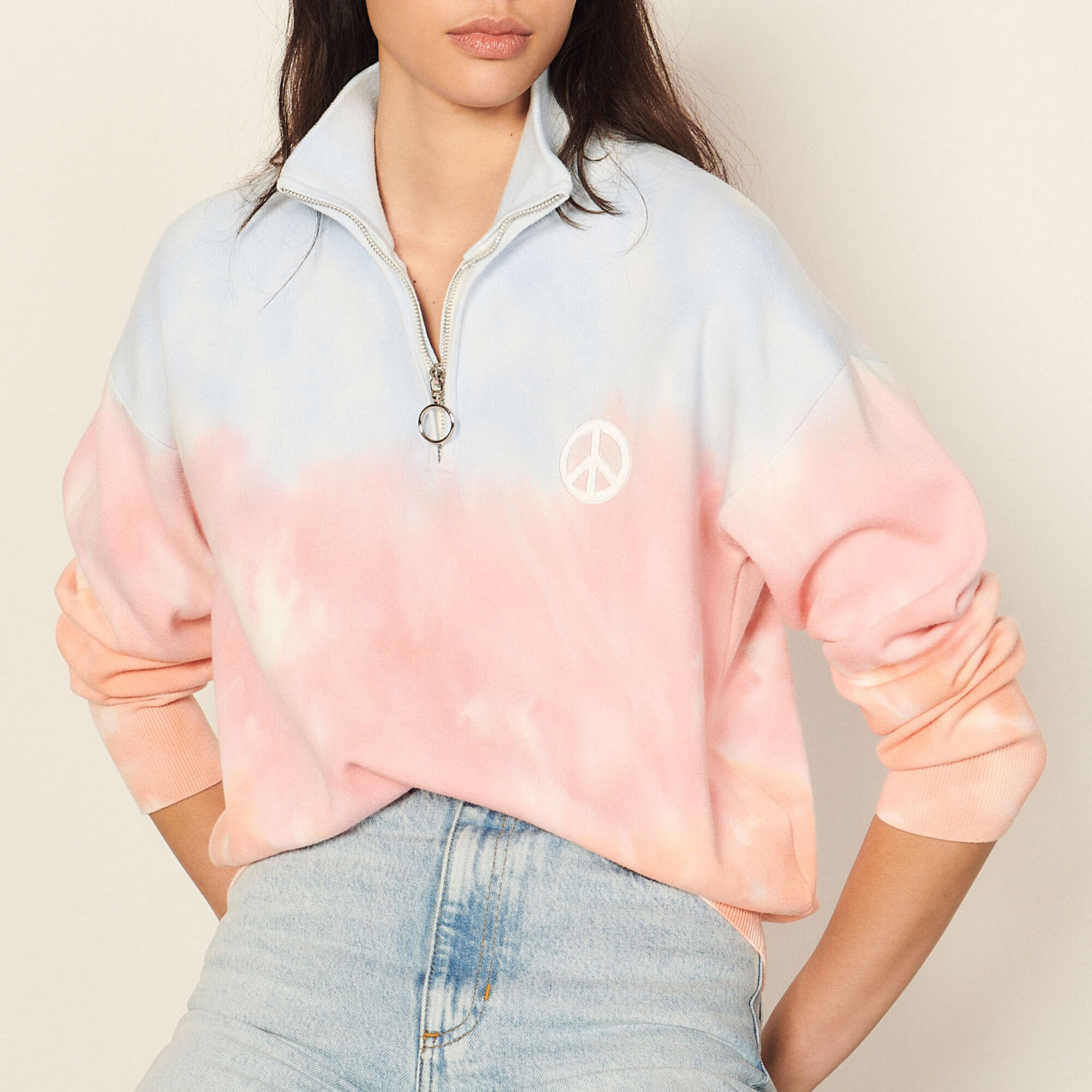 Sandro paris tie dye sweatshirt outlet