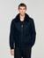 Wool aviator jacket with shearling