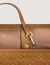 Split leather shopping bag