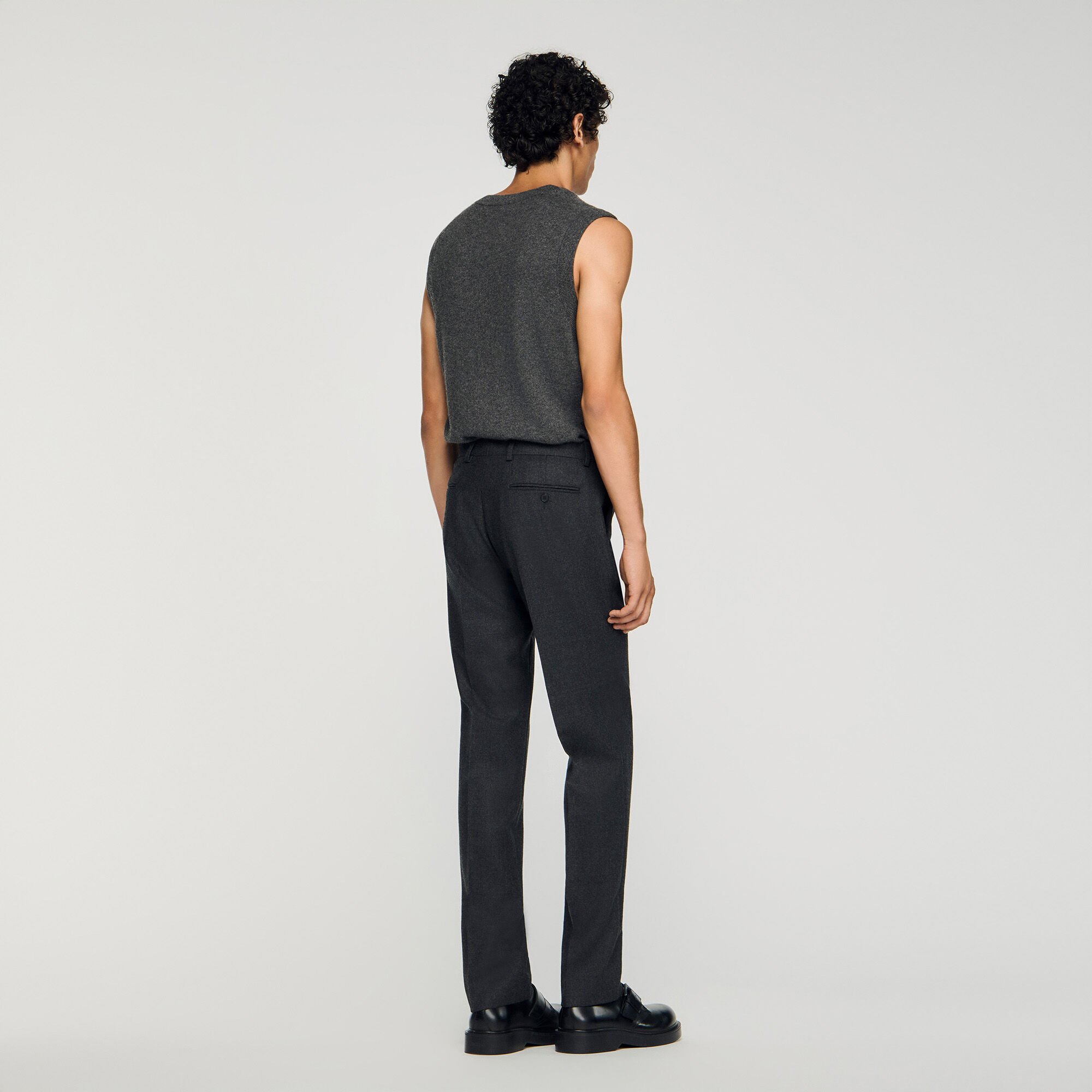 Wool suit trousers