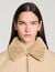 Puffer jacket with shearling collar