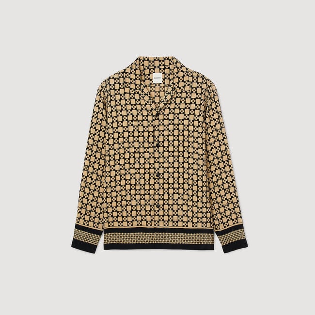 Printed loose-fit shirt