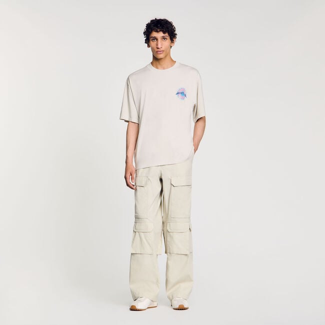 Sun motif T-shirt