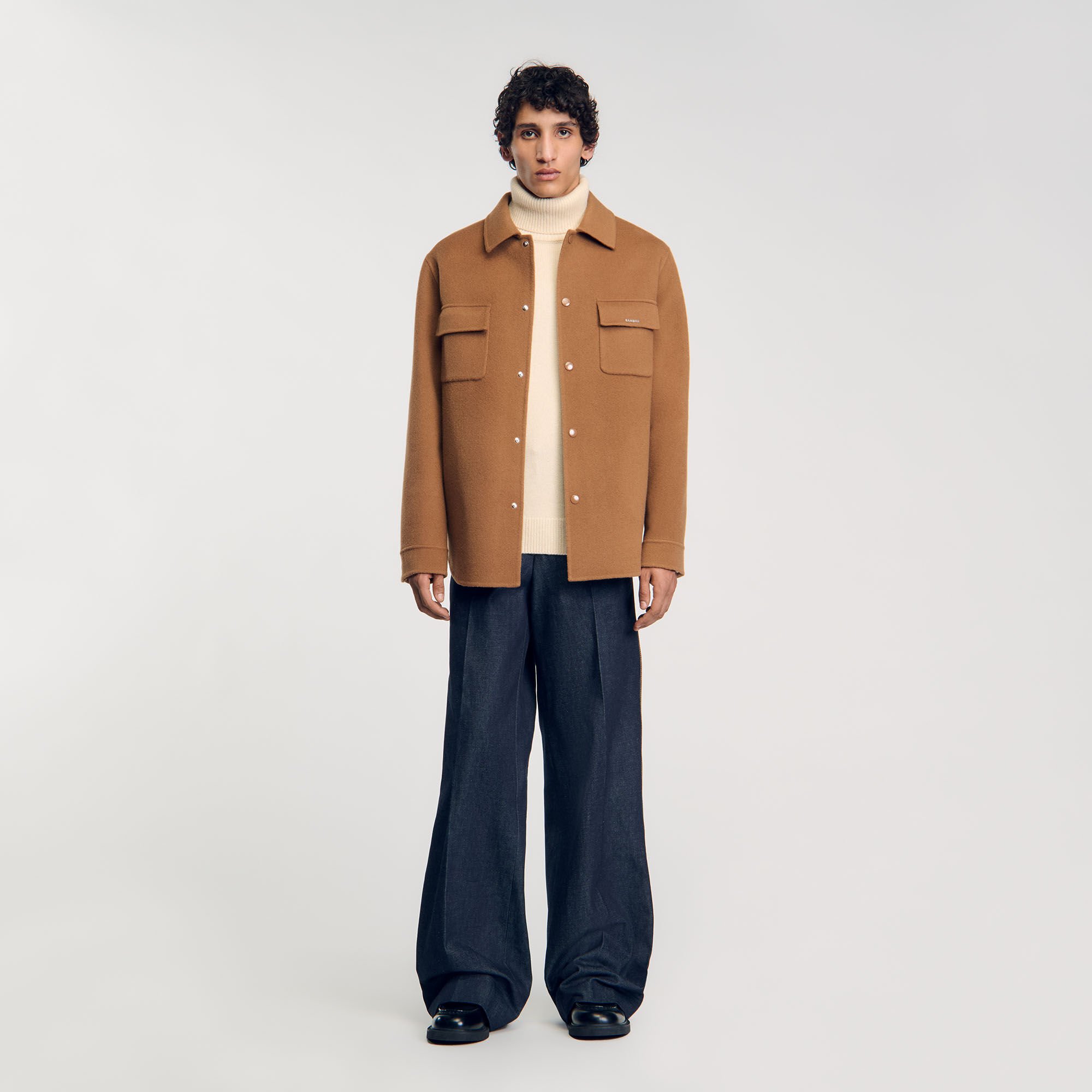 Double-faced overshirt