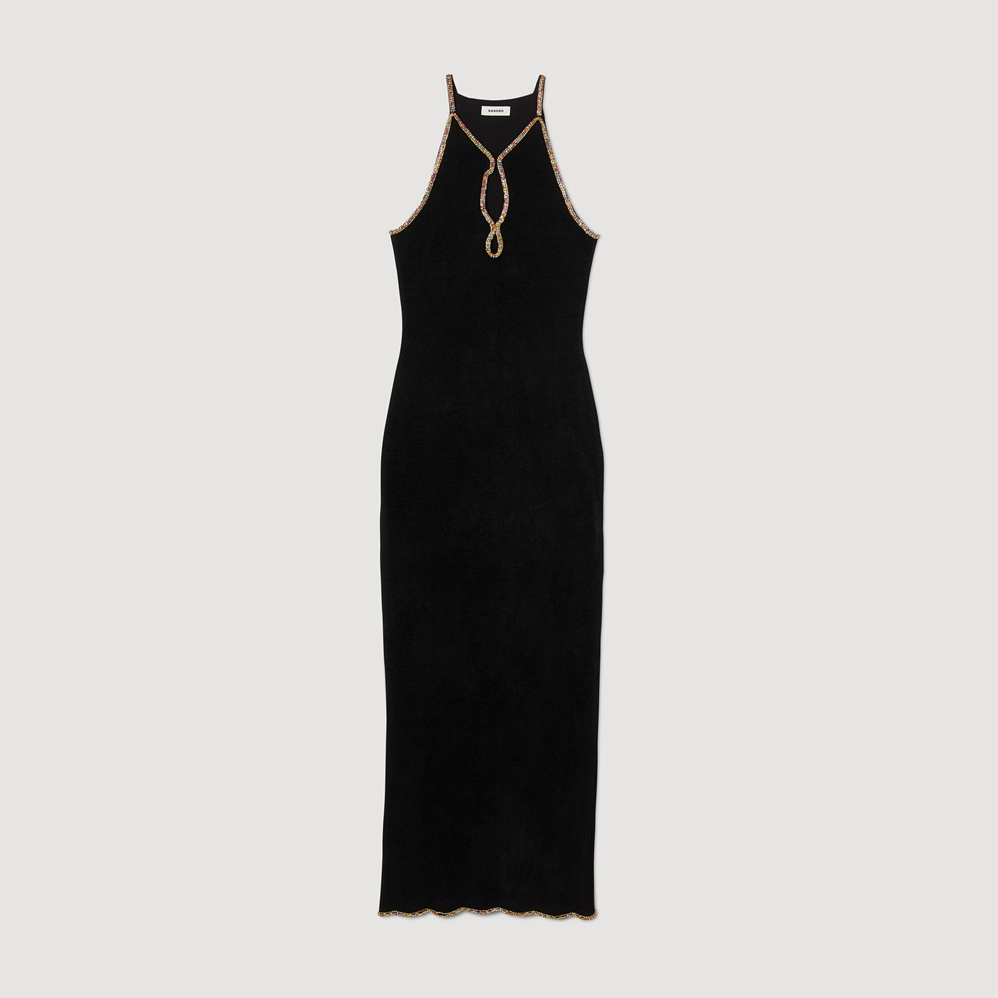 商品画像：Sleeveless jacket yellow / orange For Women | Sandro Paris 1