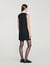 Mini dress with contrast collar