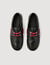Leather boat shoe loafers
