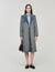 Double-faced check coat