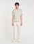 Knitted polo shirt with zip collar