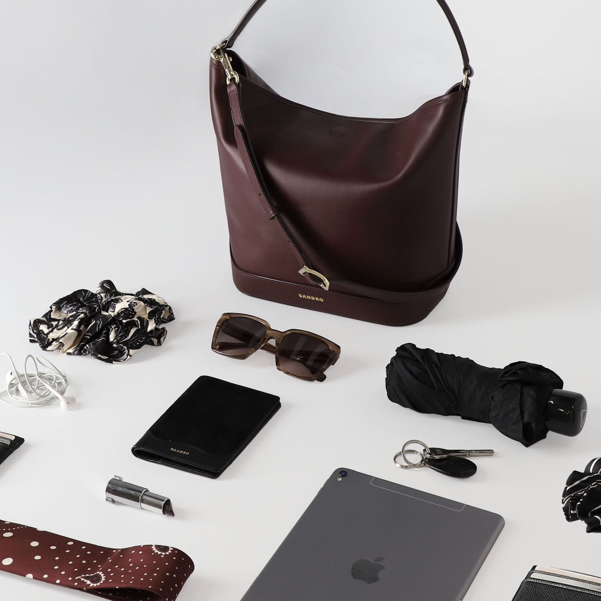 TANGOSO leather bucket bag