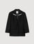 Jacket with rhinestone stripe