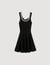 Mini dress with rhinestone neck Mini dress with rhinestone neck