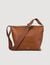 Grained leather satchel