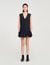 Mini tailored dress with ruffle
