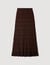 Pointelle knit maxi skirt