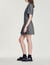 Short dress with tailored collar