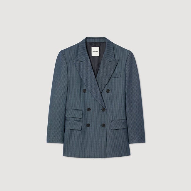 Striped tailored jacket