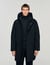Hooded parka with zip