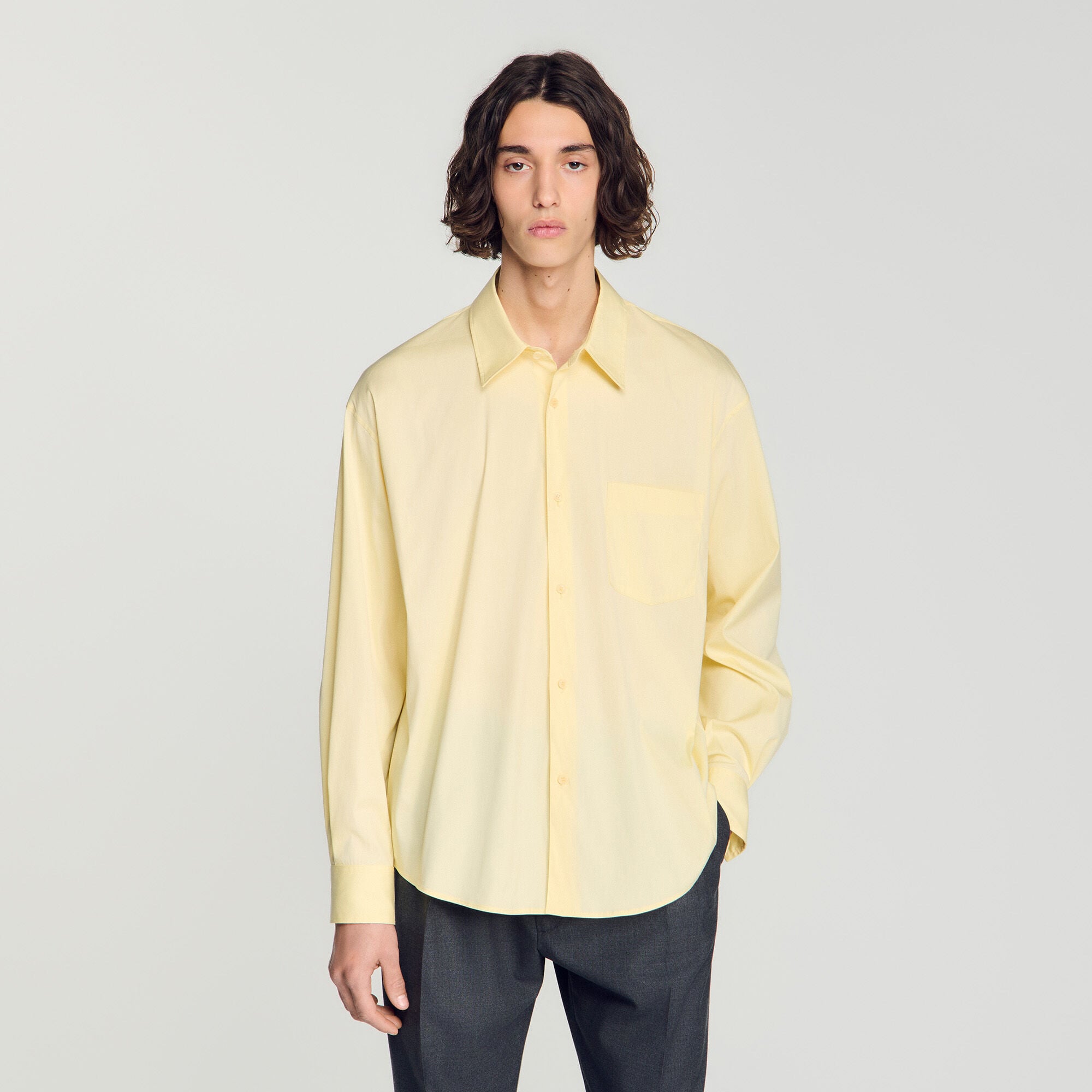 Oversized cotton shirt - Mixte | Sandro