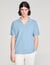 Stretch knit polo shirt