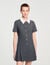 Mini pleated dress with rhinestones