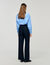 Rhinestone striped trousers