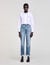 Cropped poplin shirt