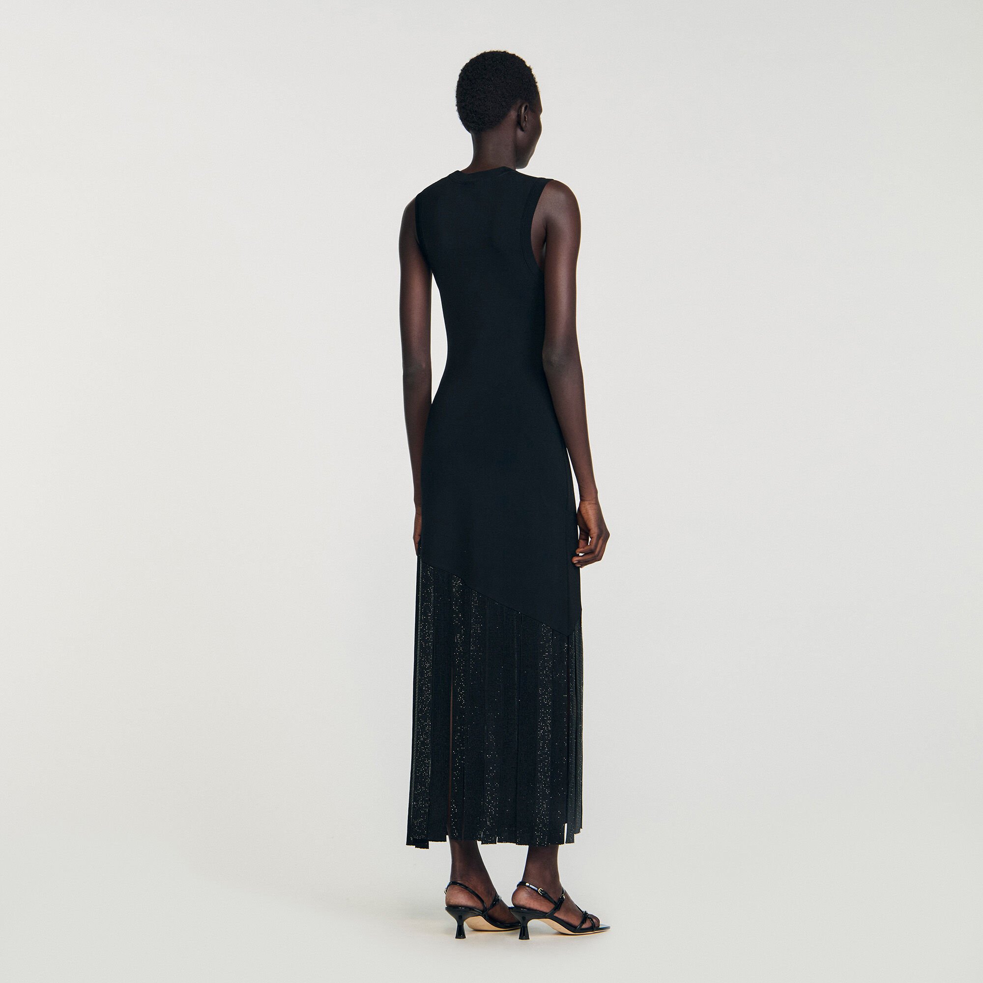 Fringed maxi dress