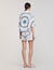 Spiral-motif silk shirt