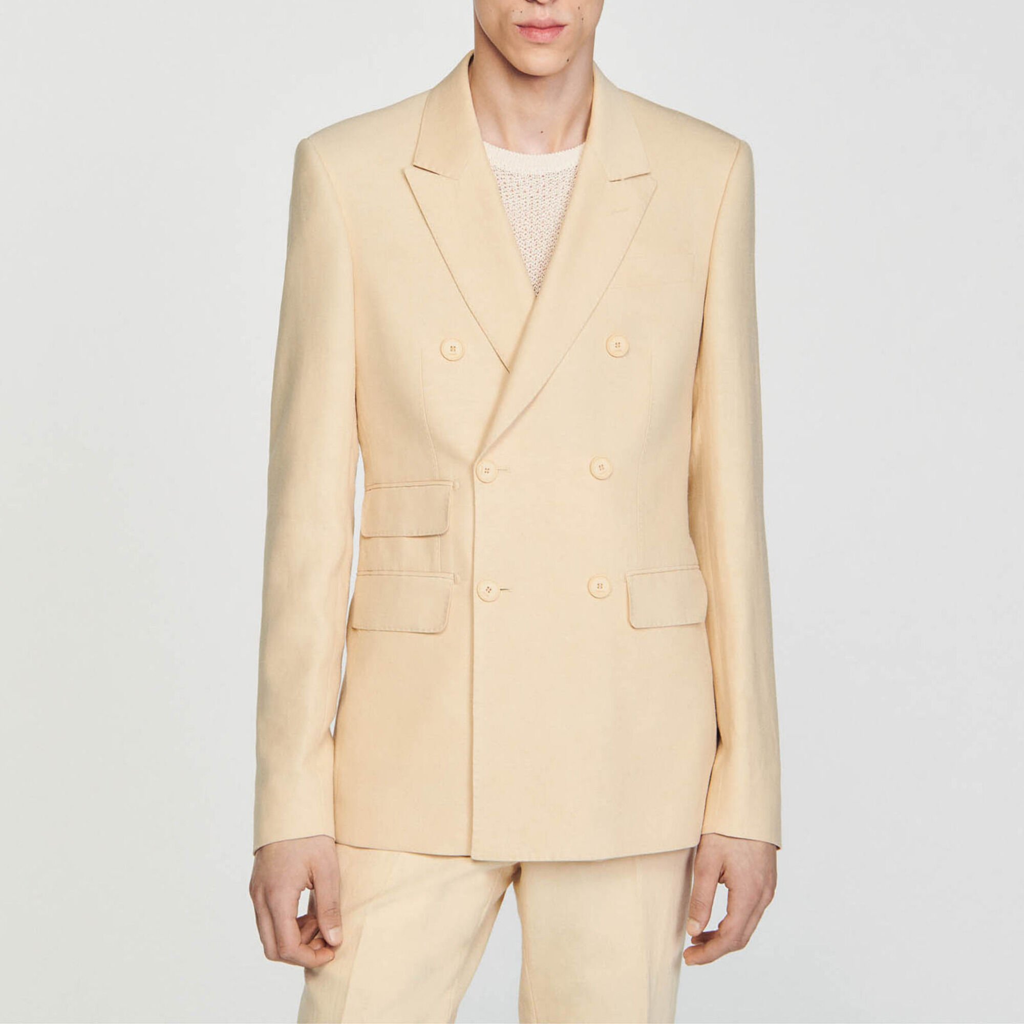 Double-breasted suit jacket