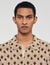 Rope jacquard cardigan shirt