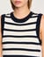 Striped knit mini dress