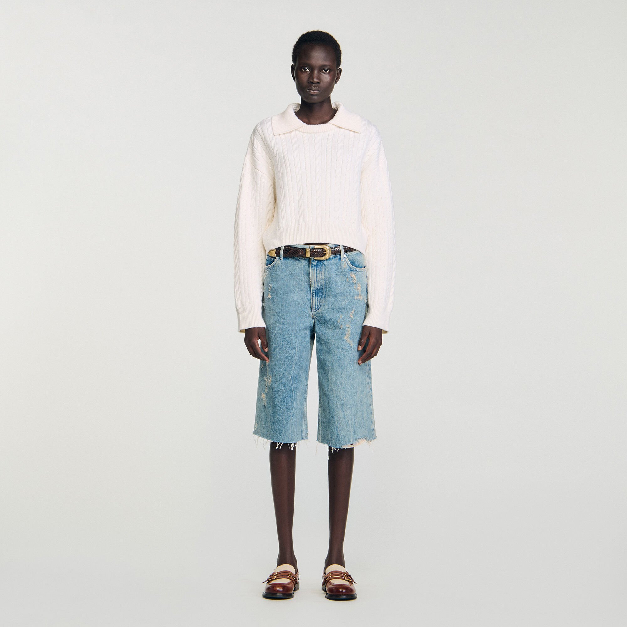 Sailor-neck sweater