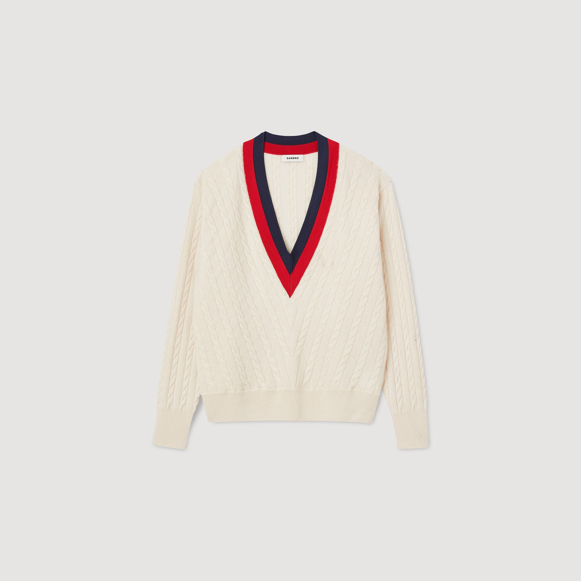 Cable knit sweater