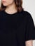 Cropped T-shirt with rhinestones