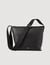 Grained leather satchel