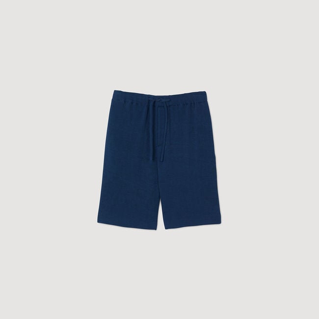 Pleated Bermuda shorts