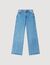 Faded wide straight-leg jeans