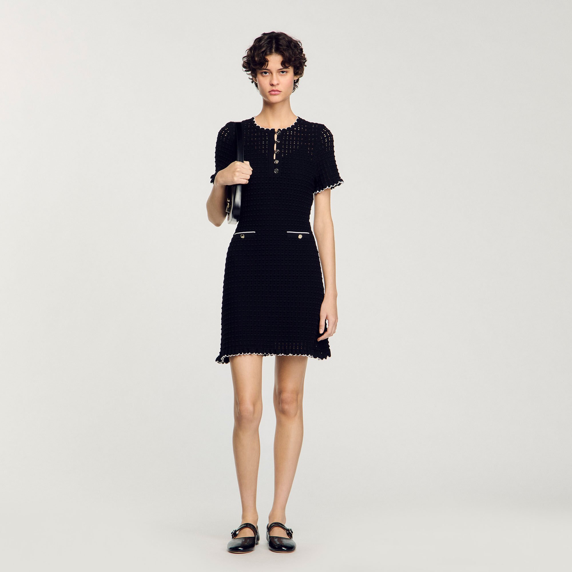 Mini knit dress
