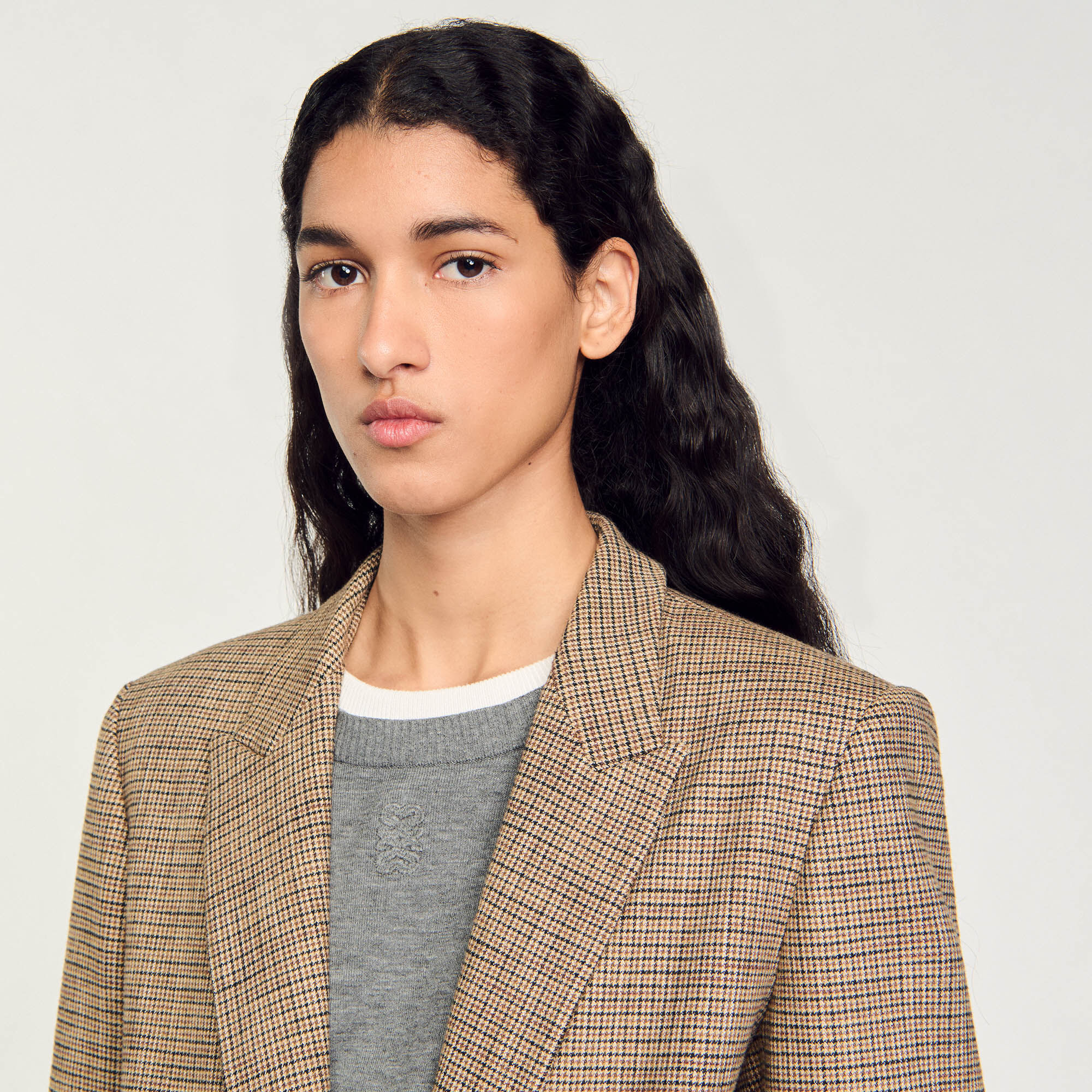 Suit jacket brown For Women | Sandro Paris