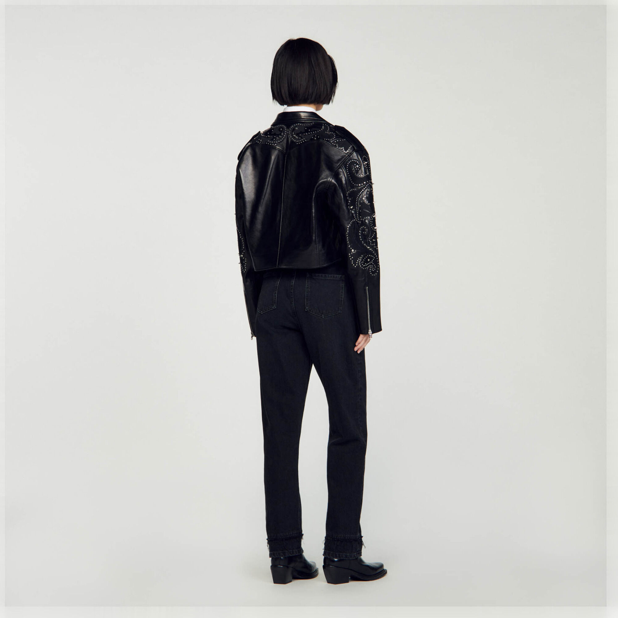 2024春夏新作】 for dresses black Long women Paris Sandro