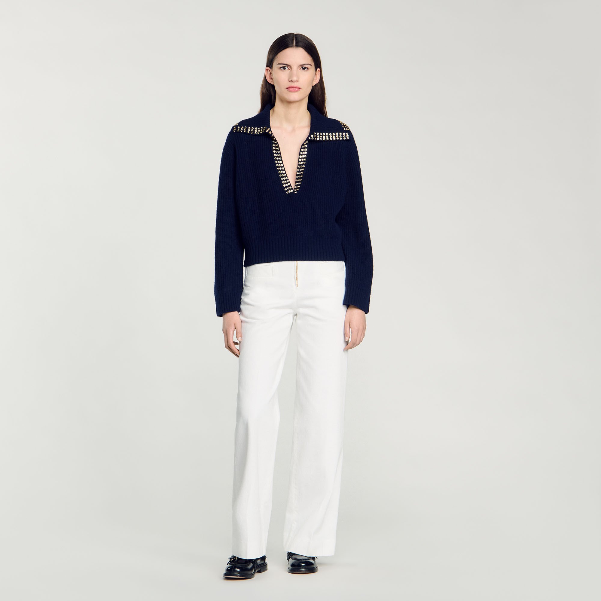 Sailor-Neck Sweater