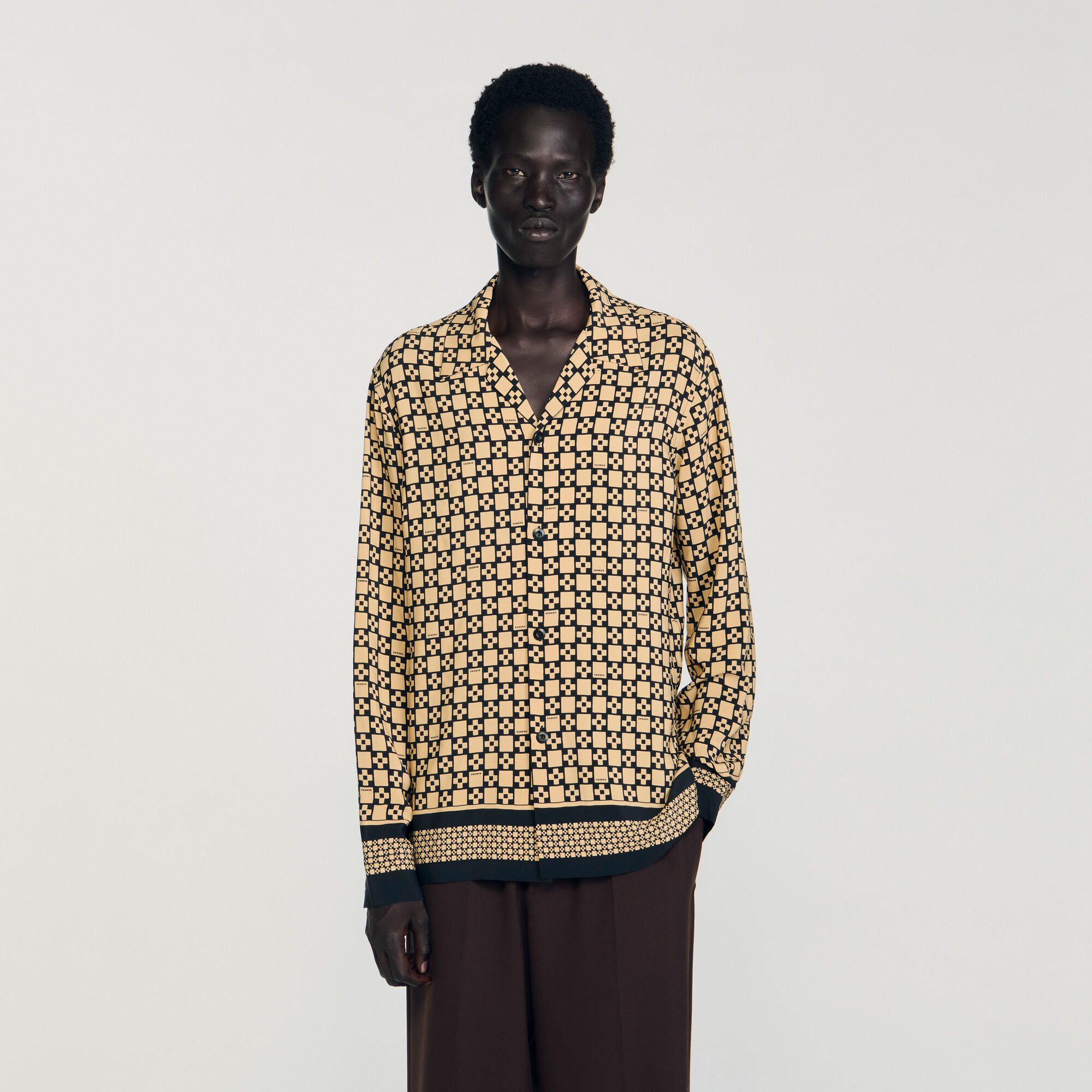 Printed loose-fit shirt