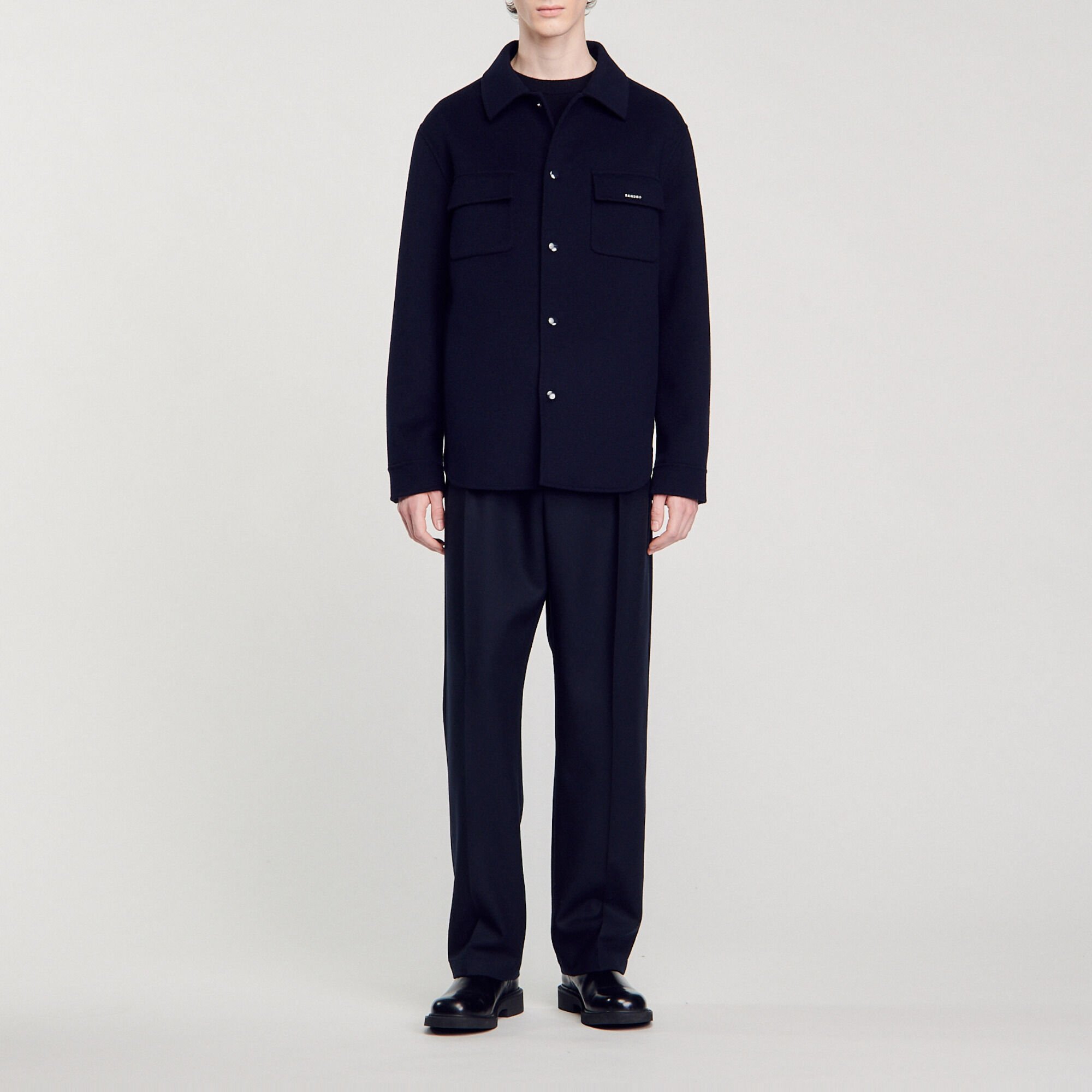 Double-faced overshirt