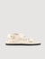 Plain leather lambskin sandals