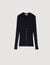 Rib knit cardigan